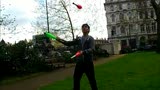 Juggling in London with Sam