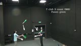 7 club passing sequence with coloured clubs