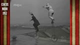 Unicyclists on high 1952