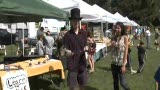 Ashley Diamond juggling flower sticks on Lewisboro TV