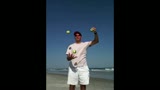Juggling at the Beach