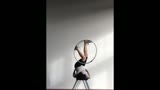 Ulrike Storch footjugling hoop with shoes