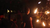 Fire umbrella on festival - Hestia Fire Dance
